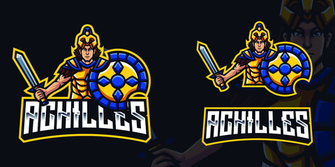 Achilles Mascot Gaming Logo