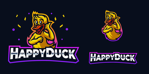 Duck Mascot Gaming Logo