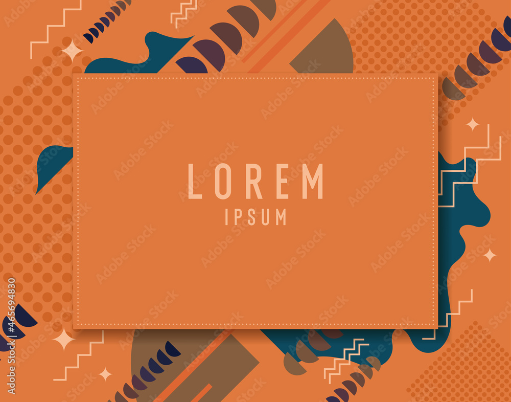 Poster a modern poster consisting of geometric shapes. abstract background with various shapes. fashionable