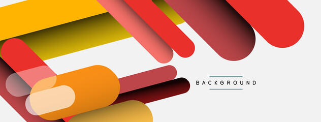 Abstract background. Round shapes, lines compositions on grey backdrop. Vector illustration for wallpaper banner background or landing page