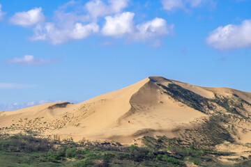Fototapeta na wymiar Sarykum Dune, Republic of Dagestan, Russia