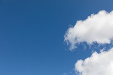 Beautiful Blue Sky Background Template With Some Space for Input Text