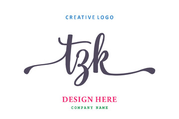 TZK lettering logo is simple, easy to understand and authoritative