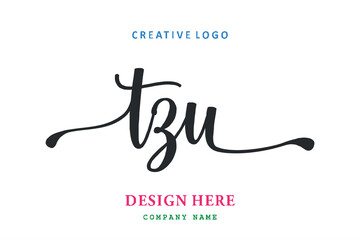 TZU lettering logo is simple, easy to understand and authoritative