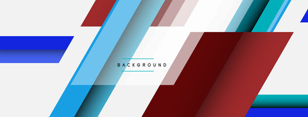 Vector background. Abstract overlapping color lines design with shadow effects. Illustration for wallpaper banner background or landing page