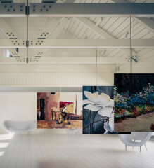 Painting Gallery Interior (detail) - 3D Visualization