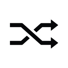 Fototapeta na wymiar shuffle icon design vector symbol