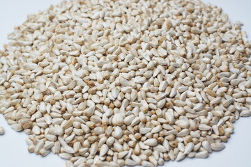 safflower seed isolated on white background
