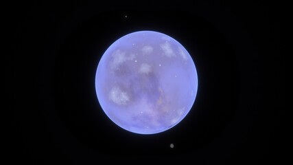 High Resolution 3D Rendering of Solar System Camera