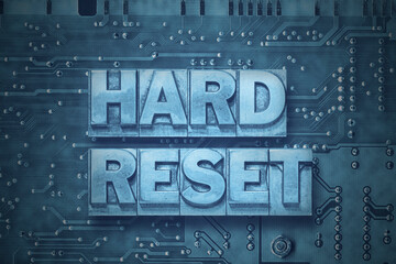 hard reset - pc board - obrazy, fototapety, plakaty