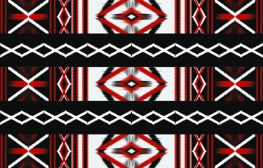 Oriental traditional ikat ethnic textile pattern Design for book cover,background,carpet,wallpaper,clothing,wrapping,Batik,fabric,Vector illustration embroidery style.