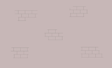 Old wall with gray bricks
