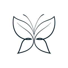 Butterfly icon vector set. Insect illustration sign collection.Butterfly symbol or logo.