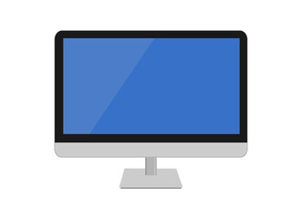 lcd tv monitor isolated