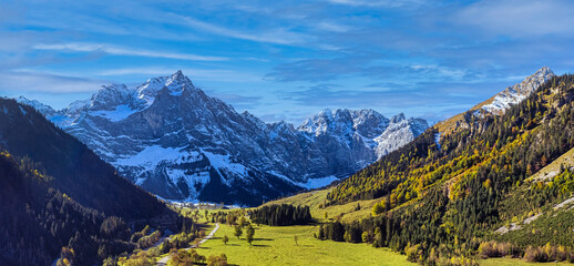 Großer Ahornboden im Herbst, Karwendelgebirge, Tirol, Österreich, Europa