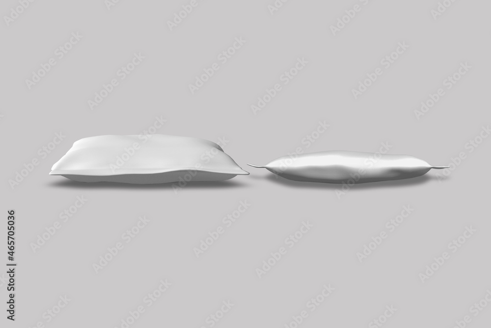 Poster empty blank snack packaging mock up isolated on a background. realistic disposal packet mock up read