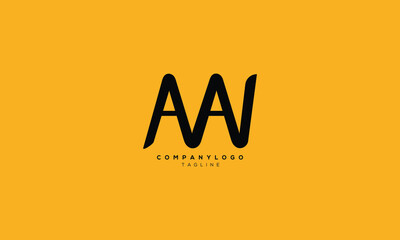 AVAV, AWA, AAW, Abstract initial monogram letter alphabet logo design - obrazy, fototapety, plakaty