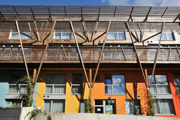 Colorful eco apartments in Brussels