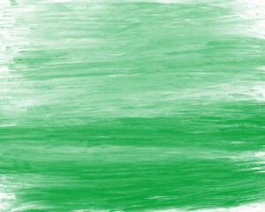 Obraz premium Green abstract background with horizontal stripes of dry brush paint