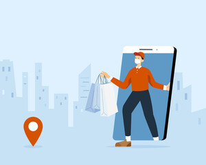 Online shopping home delivery