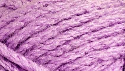 Yarn fibers. Close-up