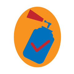 botle spray design illustration vector