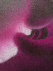 Obraz premium colourful spherical bead pattern and abstract contemporary design in many shades of pink white and purple