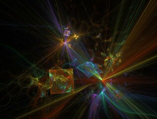 Imaginatory fractal abstract background Image
