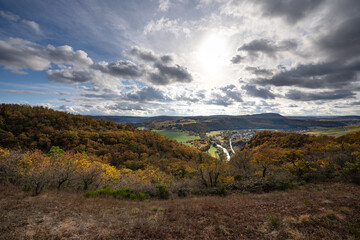 Herbst auf dem Rotenfels bei Bad Münster am Stien