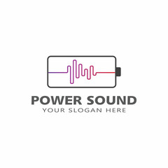 Sound waves vector illustration design template