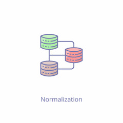 Normalization icon in vector. Logotype