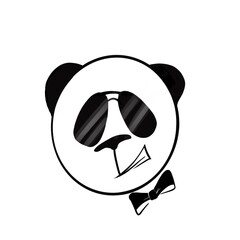 black and white panda