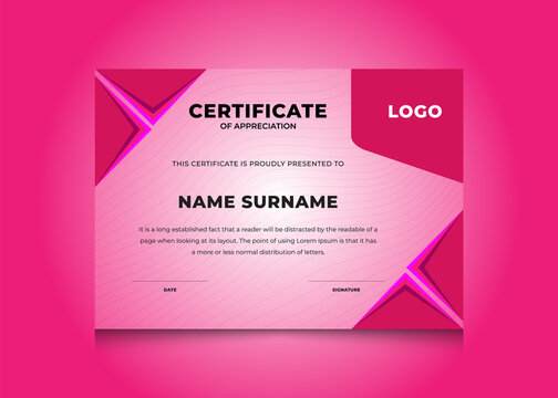 Award certificate| appreciation certificate | achievement certificate template 