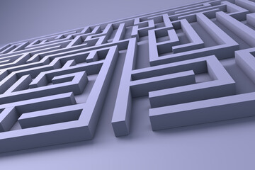 Maze Concept 3D Render