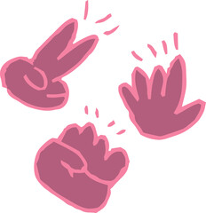 子供が描いたじゃんけんの落書き 