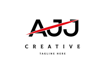 AJJ creative three latter logo vector