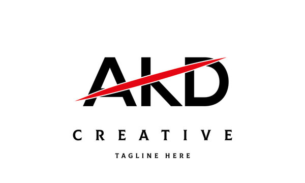 AKD creative three latter logo vector