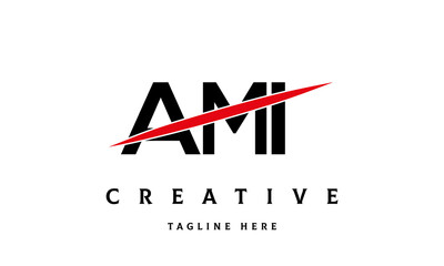 AMI creative three latter logo vector