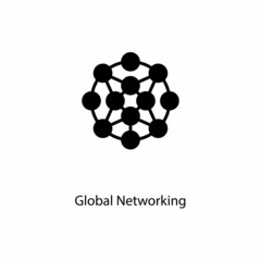 Global Networking icon in vector. Logotype