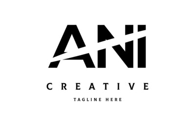 ANI creative three latter logo vector