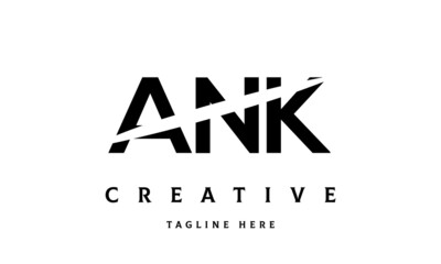 Fototapeta premium ANK creative three latter logo vector