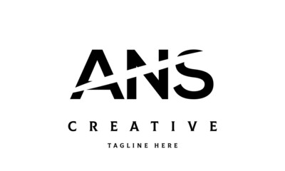 Fototapeta premium ANS creative three latter logo vector