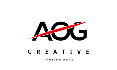 AOG creative three latter logo vector