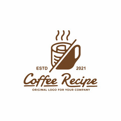 Unique Coffee logo design template.