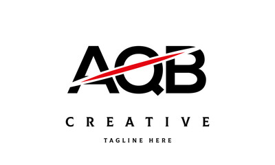 AQB creative three latter logo vector