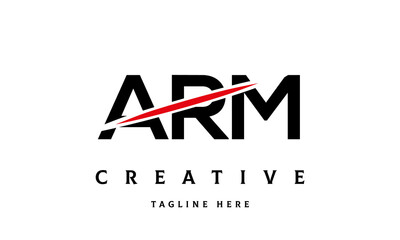 ARM creative three latter logo vector
