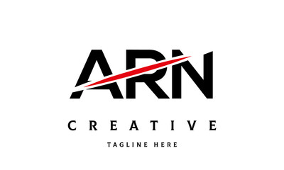 ARN creative three latter logo vector