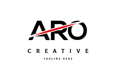 ARO creative three latter logo vector
