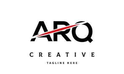 ARQ creative three latter logo vector