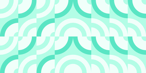 Modern vector abstract  geometric background with circles, rectangles and squares  in retro scandinavian style. Pastel colored simple shapes graphic pattern. Abstract mosaic artwork.